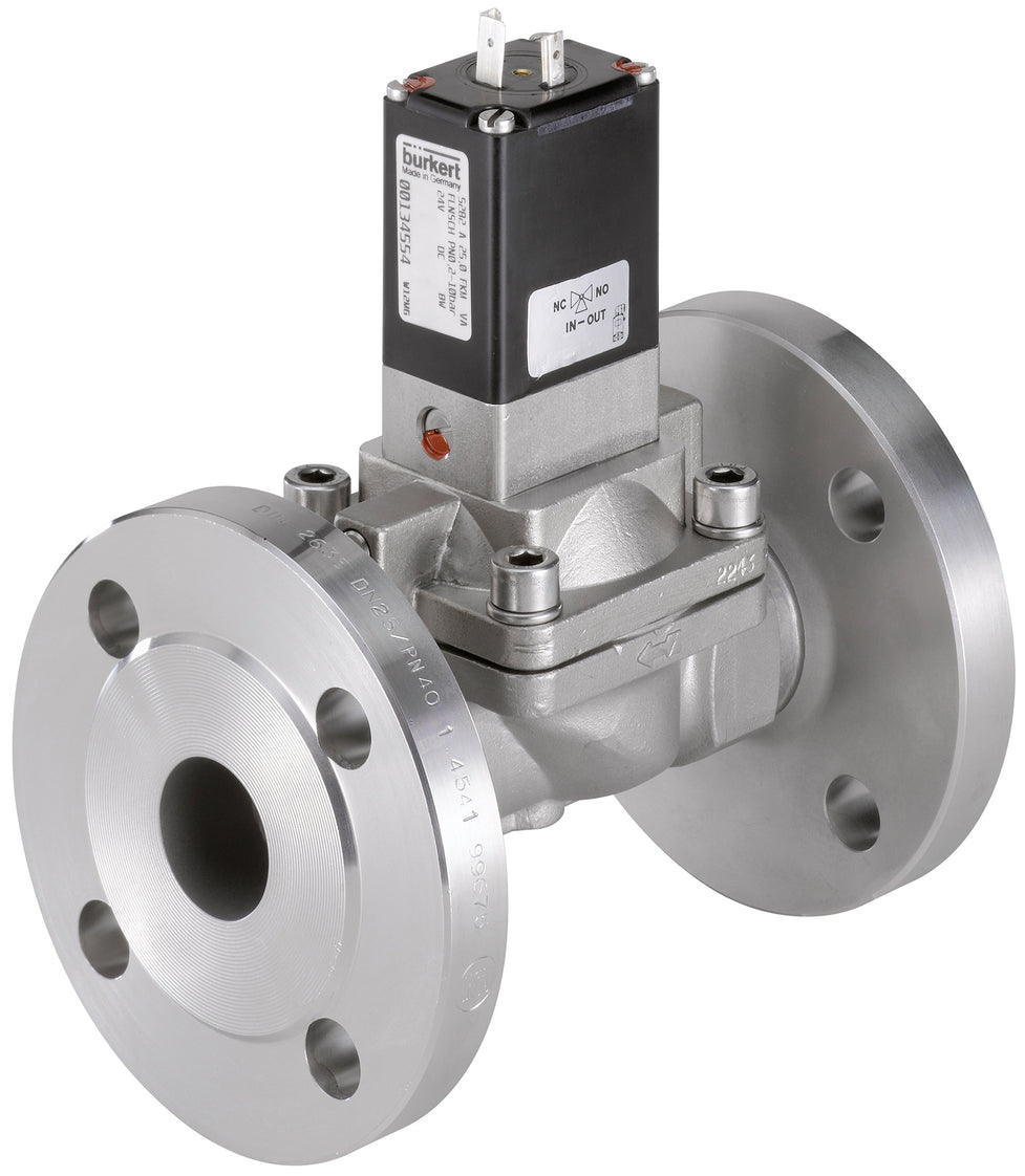 Flange DN25 Cast iron (GG25) 230VAC Solenoid Valve 5282 225413
