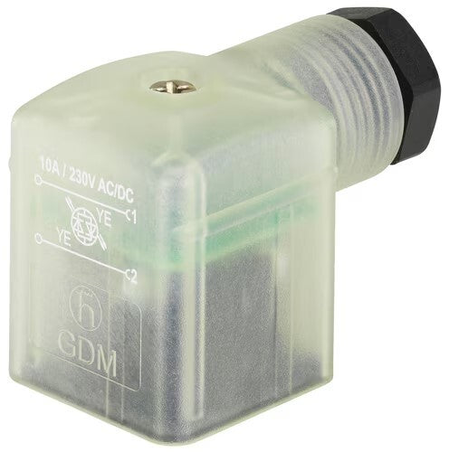 Connector 12-24V AC/DC (DIN - A) with LED and Varistor - Burkert 2518 314820