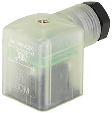 Connector 12-24V AC/DC (DIN - A) with 1m cable and LED - Burkert 2518 314813