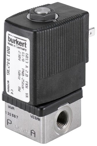 Solenoid Valve G1/4'' NC Brass NBR 0-1.5bar/22psi 24VDC 6013 258361