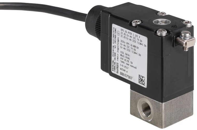 Solenoid Valve NPT 1/8'' NC Stainless steel EPDM -1-12bar/-15-174psi 24VDC 2873 392428