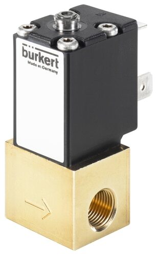 Solenoid Valve G1/8'' NC Brass FKM -1-1bar/-15-15psi 12VDC 2871 290324
