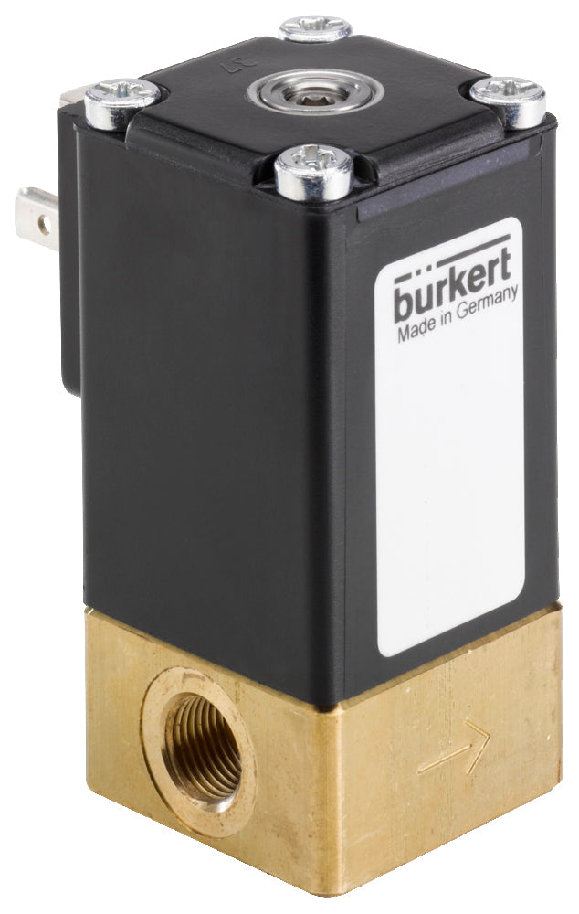 Solenoid Valve G1/8'' NC Brass FKM -1-14bar/-15-203psi 24VDC Oxygen Fat/Oil Free 2873 284699
