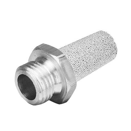 Aventics SI1 G1/4'' Sintered Bronze Pneumatic Muffler Brass Connection [2 Pieces]