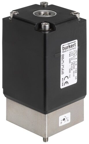 Solenoid Valve 45x45 mm SFB flange NC Aluminium FKM -1-4bar/-15-58psi 24VDC Oxygen Fat/Oil Free 2875 279011