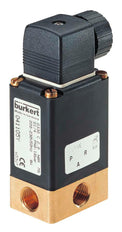 3/2 G1/4'' Brass 24VUC Solenoid Valve Burkert 0330 305995