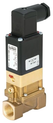Solenoid Valve G1 1/2'' NO Brass NBR 0.2-10bar/3-145psi 24VDC Anti-Waterhammer 5282 443048