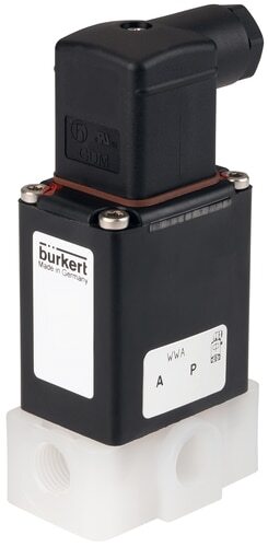 Solenoid Valve 3/2-Way G1/4'' Diverting PVDF FKM 0-10bar/145psi 24VDC 0330 20037096