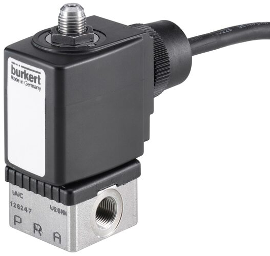 Solenoid Valve 3/2-Way G1/8'' Diverting Stainless steel FKM 0-21bar/305psi 24VAC/DC ATEX 6014 392852