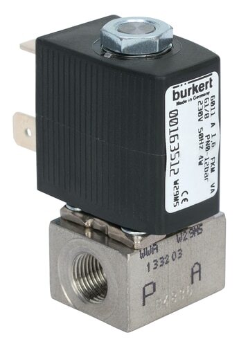 Solenoid Valve NPT 1/8'' NC Stainless steel FKM 0-6bar/87psi 24VDC 6011 353264
