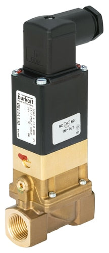 Solenoid Valve 50 mm Flange NC Brass NBR 0.2-10bar/3-145psi 24VDC Anti-Waterhammer 5282 355264