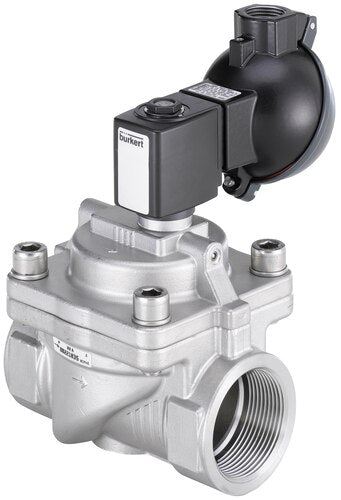 Solenoid Valve NPT 1/2'' NO Stainless steel FKM 0.2-16bar/3-232psi 24VAC/DC Anti-Waterhammer ATEX 6281 391729