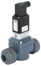 Solenoid Valve 63 mm Glued Sleeves NC PVC FKM 0.5-6bar/7-87psi 110VAC 0142 204691