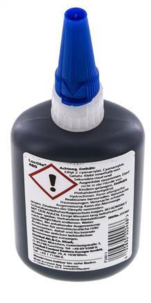Loctite Instant Adhesive 100ml Black 20-50s Curing Time Metal, Plastic And Rubber Surfaces
