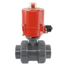 32mm 12V DC VDL 2-way PVC Electrical ball valve