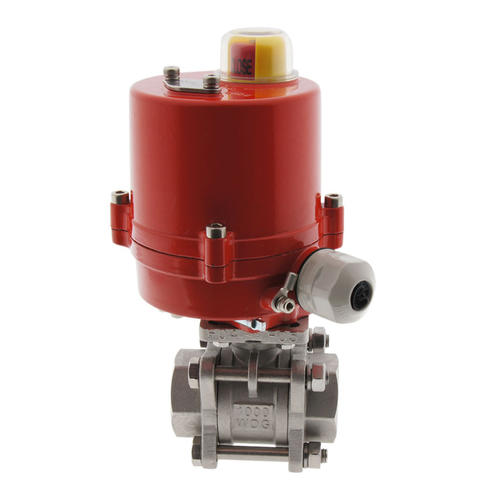 Electrical Ball Valve 2-Way G1-1/4'' Stainless Steel 24V DC
