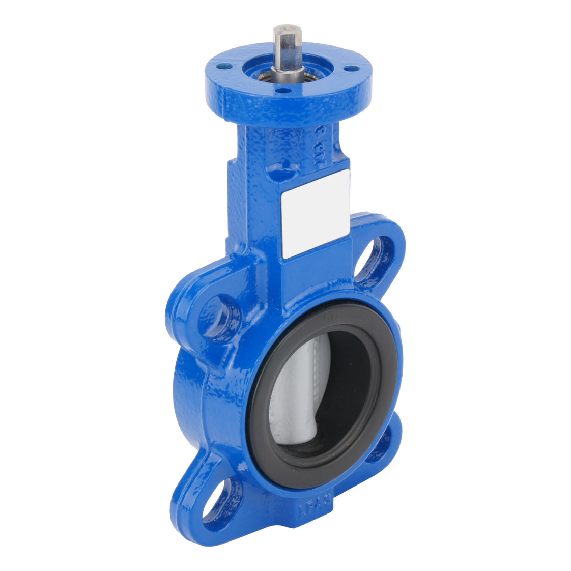 DN80 (3 inch) Wafer Pneumatic Butterfly Valve GG25-Stainless Steel-FKM Double Acting - BFLW