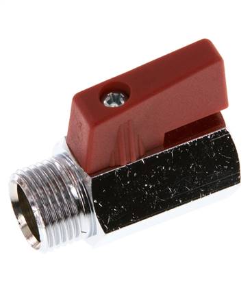 Male To Female G 3/8 inch 2-Way Brass Mini Ball Valve 15 Bar