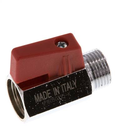 Male To Female G 3/8 inch 2-Way Brass Mini Ball Valve 15 Bar