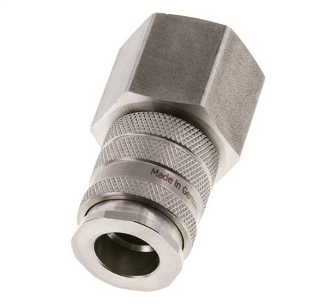 Stainless steel DN 10 Air Coupling Socket G 3/4 inch Female Double Shut-Off