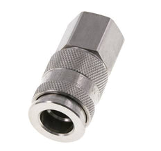 Stainless Steel 316L DN 10 Air Coupling Socket G 3/8 inch Female Double Shut-Off