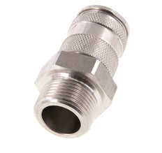 Stainless steel DN 10 Air Coupling Socket G 3/4 inch Male Double Shut-Off