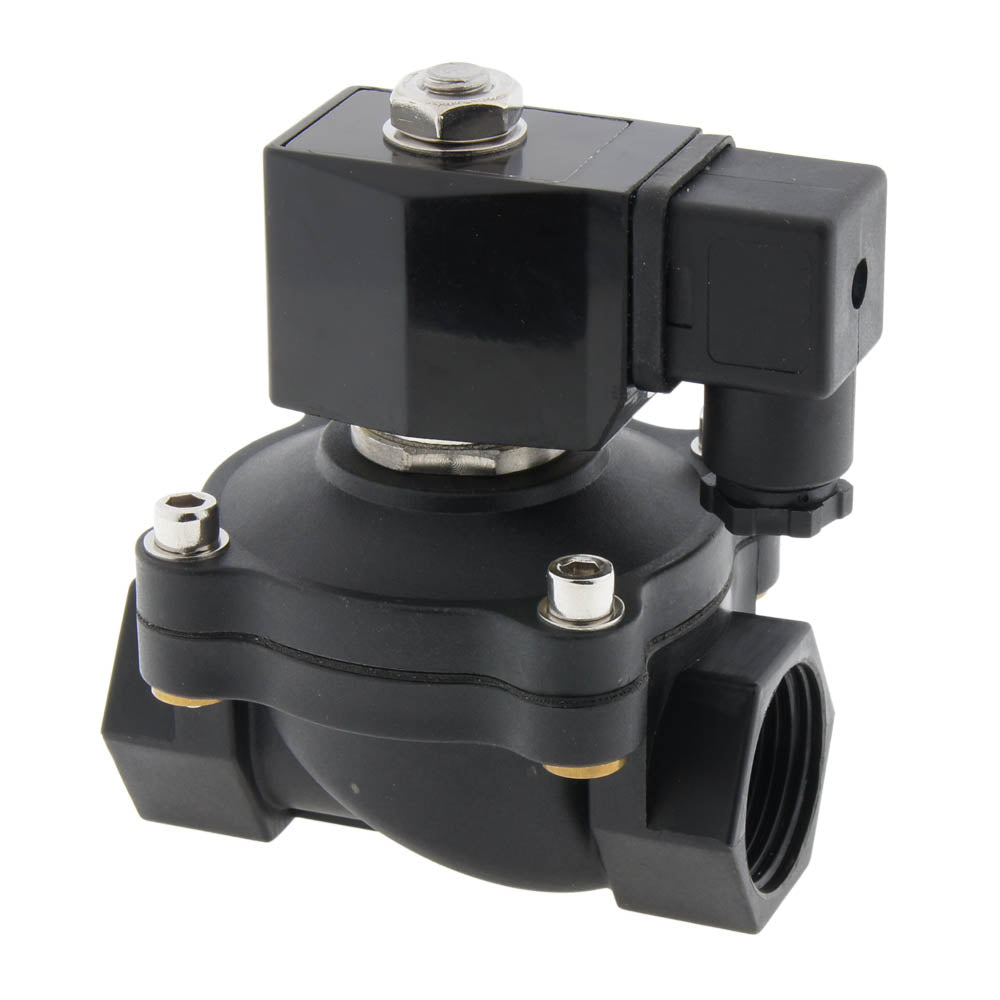 Solenoid Valve DF-SA 1'' Nylon FKM 0-6bar 12V DC
