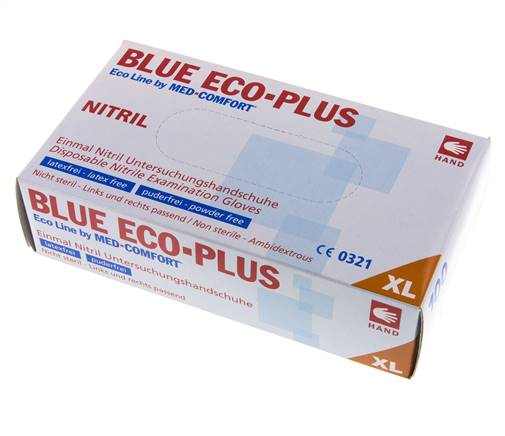 Disposable Gloves Powder-Free Nitrile Size XL (100 Pieces) Covid