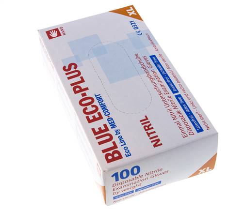 Disposable Gloves Powder-Free Nitrile Size XL (100 Pieces) Covid
