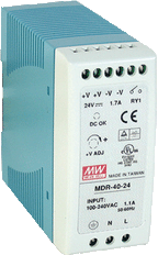 Mean Well MDR DC Power Supply 24V | MDR-40-24