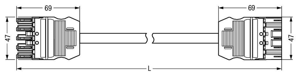 Wago Patch Cord Adjustable Building Installation - 771-9285/016-301