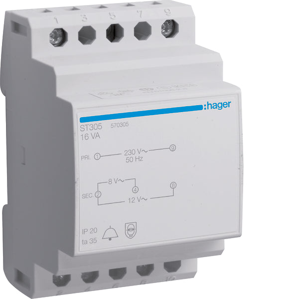 Hager ST Bell Transformer - ST305