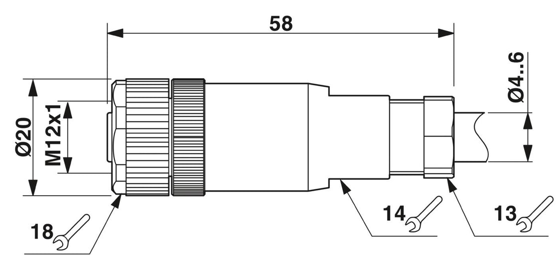 Phoenix Contact Round (Industrial) Connector - 1681114
