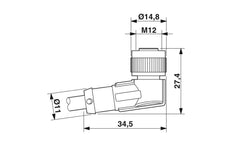 Phoenix Contact Sensor/Actor Cable With Connector - 1668247