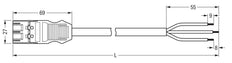 Wago Winsta Midi Patch Cord Adjustable Building Installation - 771-9993/206-201