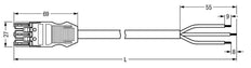 Wago Winsta Midi Patch Cord Adjustable Building Installation - 771-9993/106-102
