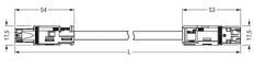 Wago 774 Patch Cable Adjustable Building Installation - 774-9993/007-301