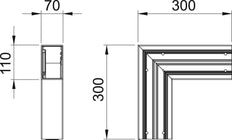 OBO GK Vertical Corner Piece Wall channel - 6274320