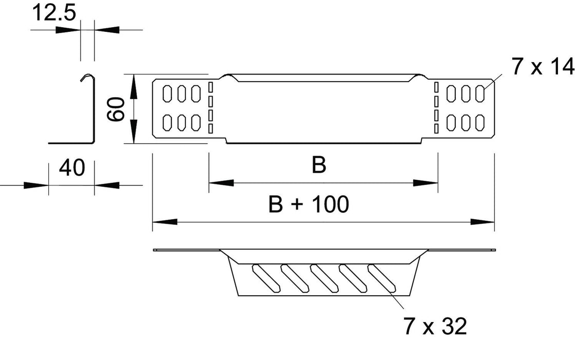 OBO RWEB Cable Tray adapter - 7109105