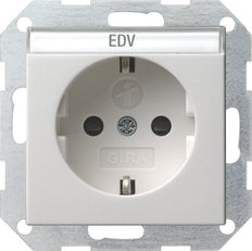 Gira System 55 Wall Socket Outlet (WCD Switchgear) - 046203