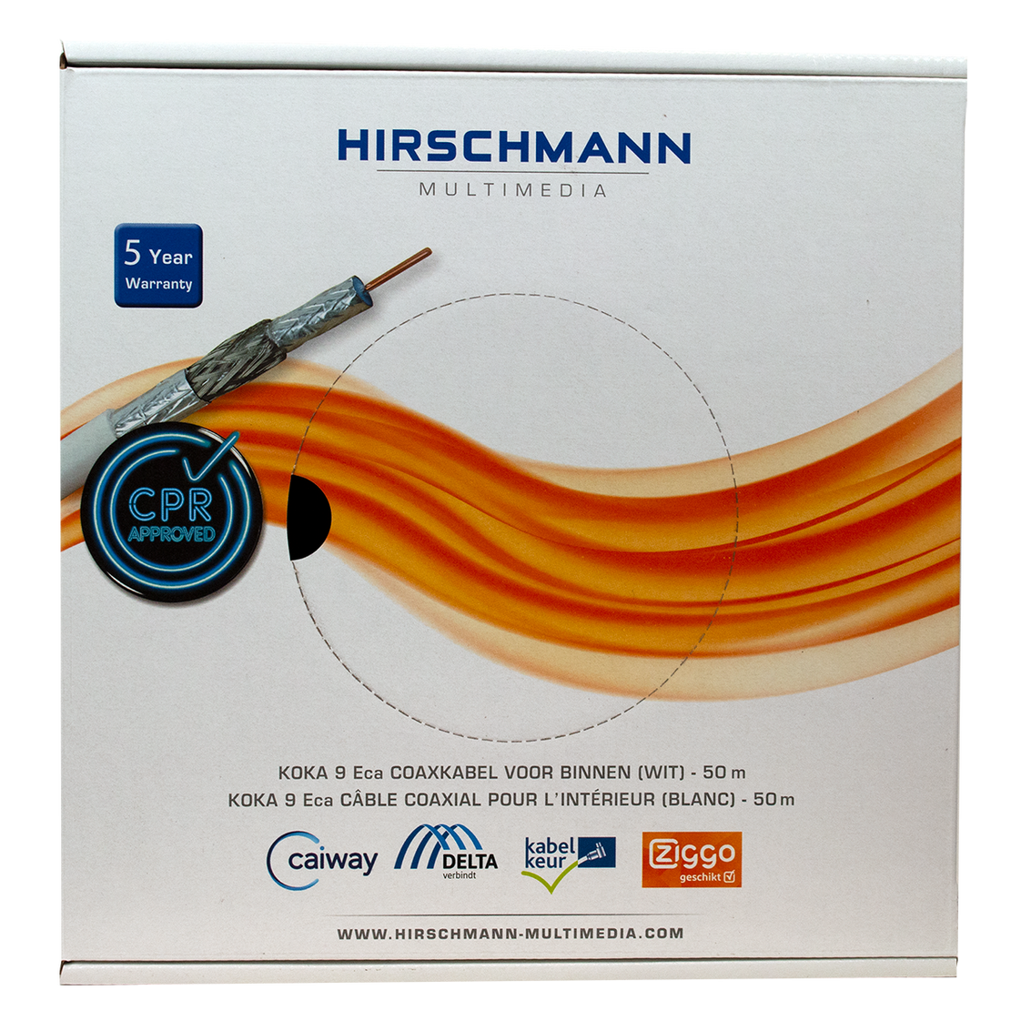 Hirschmann Multimedia Coaxial Cable - 298799820 [50 Meters]