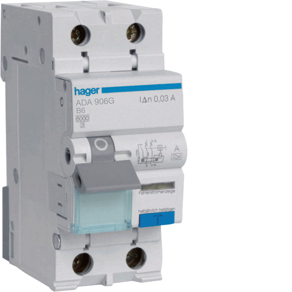 Hager HACO Earth Leakage Circuit Breaker - ADA906G