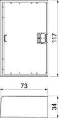Rehau by OBO SIGNA End Plate Wall channel/pillar - 6132775