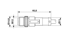 Phoenix Contact Sensor/Actor Cable With Connector - 1408750