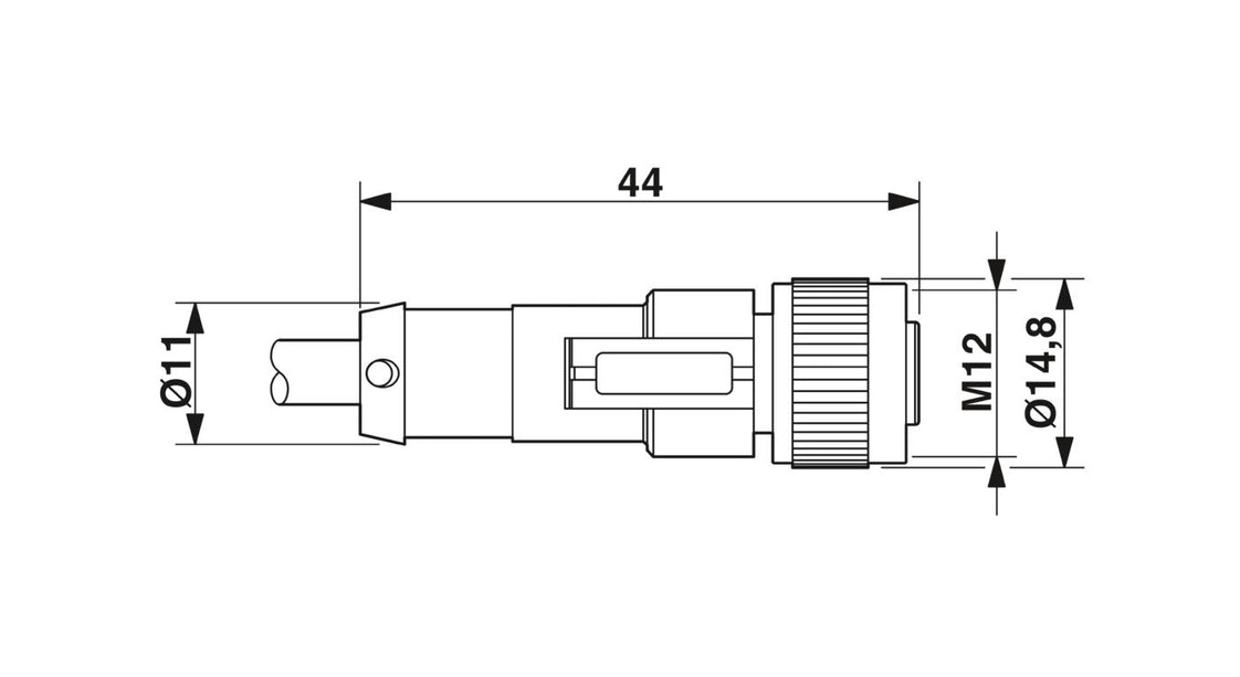 Phoenix Contact Sensor/Actor Cable With Connector - 1408750