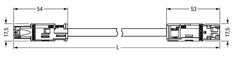 Wago Patch Cord Adjustable Building Installation - 774-9973/006-505