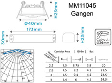 Megaman TEMPUS Emergency Lighting Fixture - MM11045