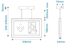 Megaman Emergency Lighting Fixture - MM10487