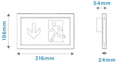 Megaman Emergency Lighting Fixture - MM10488