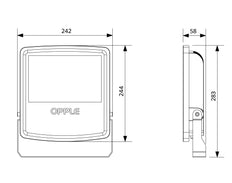 Opple LED Floodlight Downlight/Spotlight/Floodlight - 543017011600